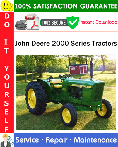 Thumbnail John Deere 2000 Series Tractors Service Repair Manual PDF Download (SM2035) ◆