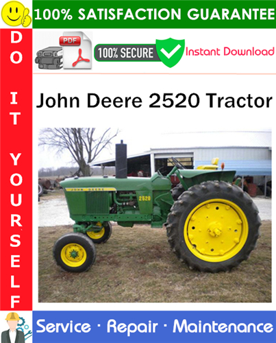 Thumbnail John Deere 2520 Tractor Service Repair Manual PDF Download ◆ Thumbnail John Deere 2520 Tractor Service Repair Manual PDF Download ◆