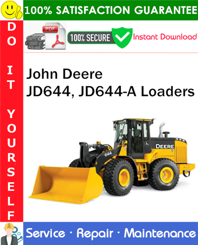 Thumbnail John Deere JD644, JD644-A Loaders Service Repair Manual PDF Download ◆