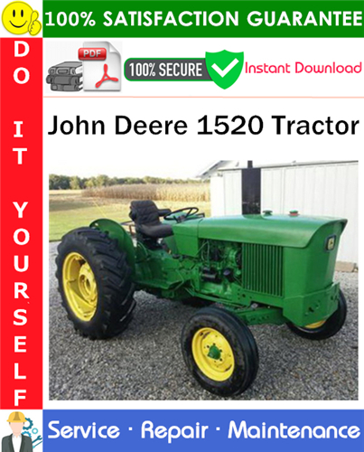 Thumbnail John Deere 1520 Tractor Service Repair Manual PDF Download ◆