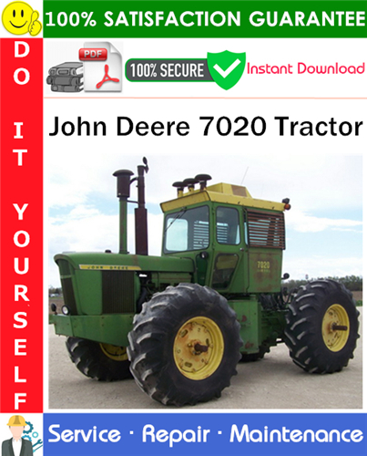 Thumbnail John Deere 7020 Tractor Service Repair Manual PDF Download ◆