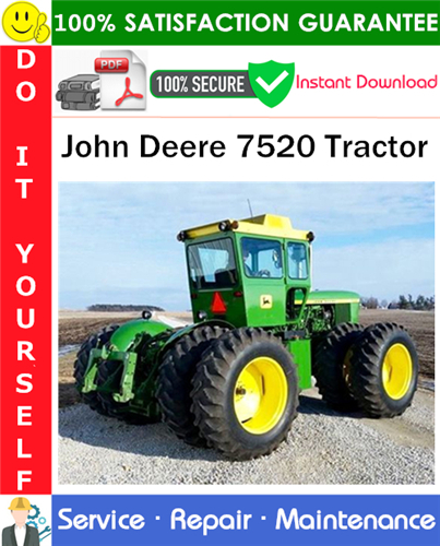 Thumbnail John Deere 7520 Tractor Service Repair Manual PDF Download ◆ Thumbnail John Deere 7520 Tractor Service Repair Manual PDF Download ◆