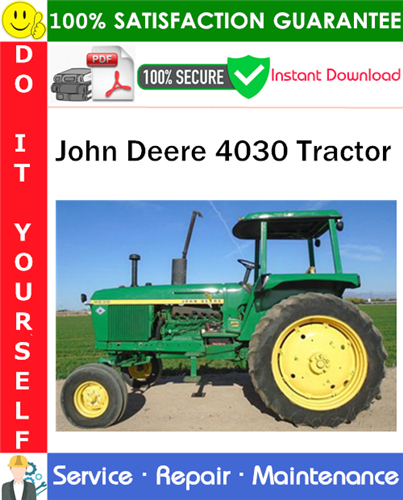 Thumbnail John Deere 4030 Tractor Service Repair Manual PDF Download ◆ Thumbnail John Deere 4030 Tractor Service Repair Manual PDF Download ◆