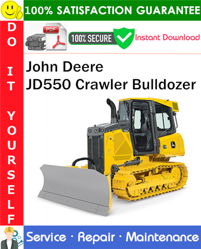 Thumbnail John Deere JD550 Crawler Bulldozer Service Repair Manual PDF Download ◆