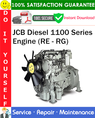 Thumbnail JCB Diesel 1100 Series Engine (RE - RG) Service Repair Manual PDF Download ◆