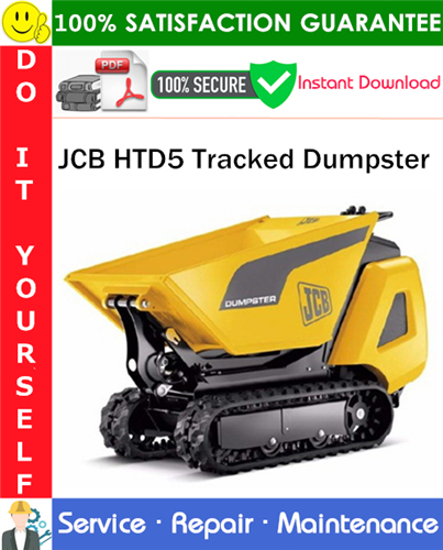 Thumbnail JCB HTD5 Tracked Dumpster Service Repair Manual PDF Download ◆