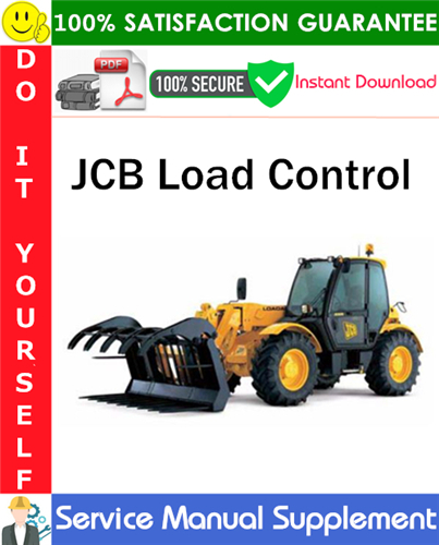 Thumbnail JCB Load Control Supplement Service Manual PDF Download ◆ Thumbnail JCB Load Control Supplement Service Manual PDF Download ◆