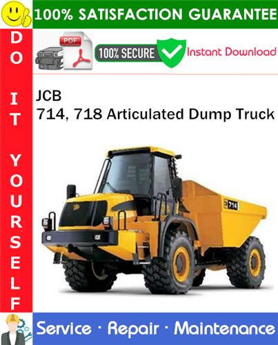 Thumbnail JCB 714, 718 Articulated Dump Truck Service Repair Manual PDF Download ◆ Thumbnail JCB 714, 718 Articulated Dump Truck Service Repair Manual PDF Download ◆