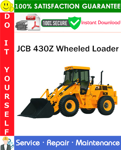 Thumbnail JCB 430Z Wheeled Loader Service Repair Manual PDF Download ◆