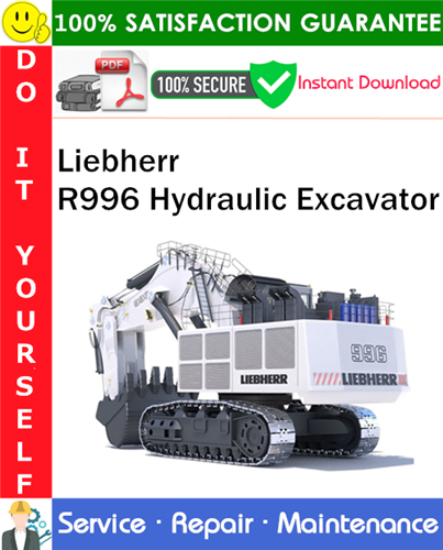 Thumbnail Liebherr R996 Hydraulic Excavator Service Repair Manual PDF Download ◆ Thumbnail Liebherr R996 Hydraulic Excavator Service Repair Manual PDF Download ◆