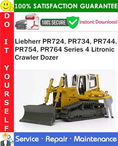Thumbnail Liebherr PR724, PR734, PR744, PR754, PR764 Series 4 Litronic Crawler Dozer Service Repair Manual PDF Download ◆