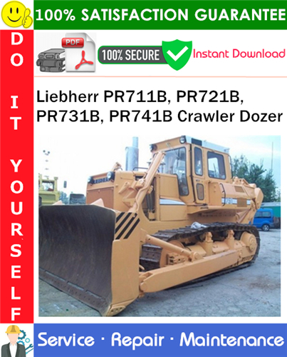 Thumbnail Liebherr PR711B, PR721B, PR731B, PR741B Crawler Dozer Service Repair Manual PDF Download ◆