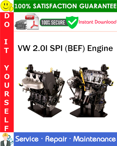 Thumbnail VW 2.0I SPI (BEF) Engine Service Repair Manual PDF Download ◆ Thumbnail VW 2.0I SPI (BEF) Engine Service Repair Manual PDF Download ◆