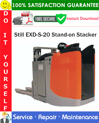 Thumbnail Still EXD-S-20 Stand-on Stacker Service Repair Manual PDF Download ◆ Thumbnail Still EXD-S-20 Stand-on Stacker Service Repair Manual PDF Download ◆