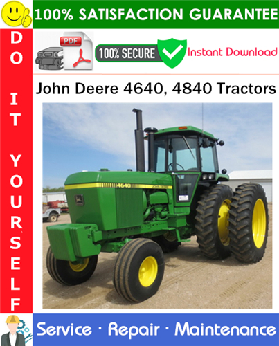Thumbnail John Deere 4640, 4840 Tractors Service Repair Manual PDF Download ◆ Thumbnail John Deere 4640, 4840 Tractors Service Repair Manual PDF Download ◆