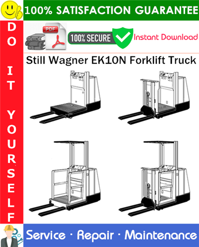 Thumbnail Still Wagner EK10N Forklift Truck Service Repair Manual PDF Download ◆