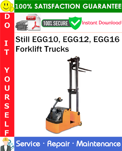 Thumbnail Still EGG10, EGG12, EGG16 Forklift Trucks Service Repair Manual PDF Download ◆