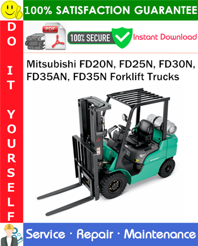 Thumbnail Mitsubishi FD20N, FD25N, FD30N, FD35AN, FD35N Forklift Trucks Service Repair Manual PDF Download ◆ Thumbnail Mitsubishi FD20N, FD25N, FD30N, FD35AN, FD35N Forklift Trucks Service Repair Manual PDF Download ◆