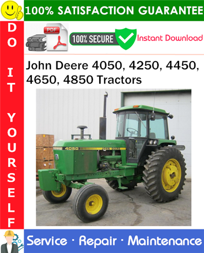 Thumbnail John Deere 4050, 4250, 4450, 4650, 4850 Tractors Service Repair Manual PDF Download ◆