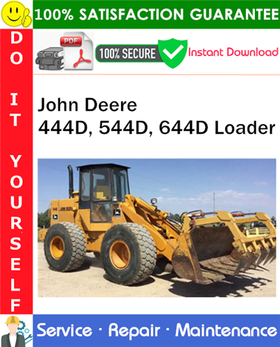 Thumbnail John Deere 444D, 544D, 644D Loader Repair Technical Manual PDF Download ◆