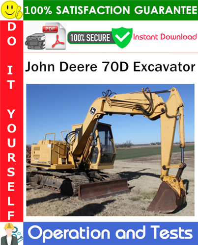 Thumbnail John Deere 70D Excavator Operation and Test Technical Manual PDF Download ◆