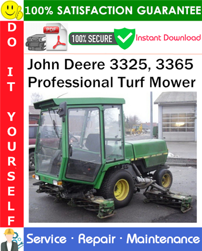 Thumbnail John Deere 3325, 3365 Professional Turf Mower Service Repair Manual PDF Download ◆