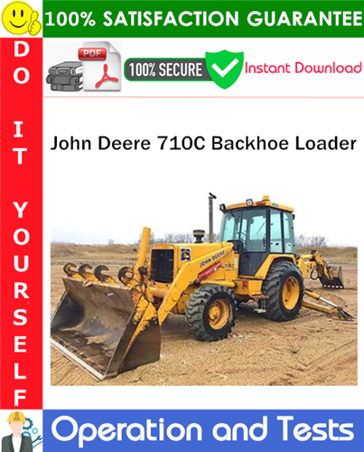 Thumbnail John Deere 710C Backhoe Loader Operation and Test Technical Manual PDF Download ◆