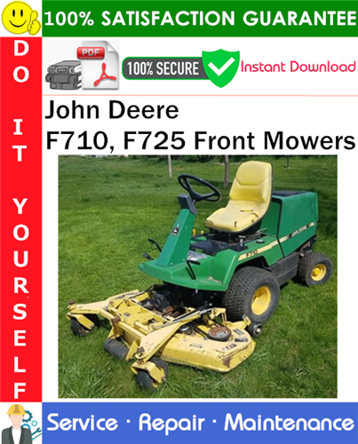 Thumbnail John Deere F710, F725 Front Mowers Service Repair Manual PDF Download ◆