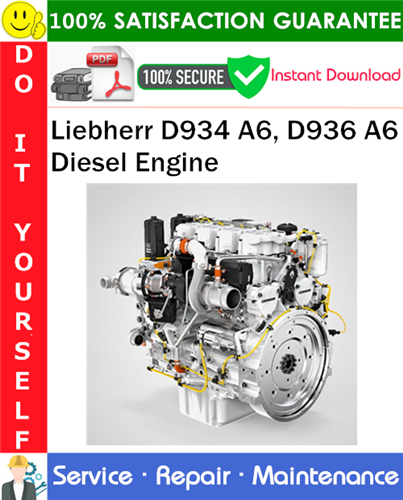 Thumbnail Liebherr D934 A6, D936 A6 Diesel Engine Service Repair Manual PDF Download ◆