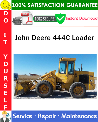 Thumbnail John Deere 444C Loader Service Repair Manual PDF Download ◆