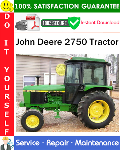 Thumbnail John Deere 2750 Tractor Service Repair Manual PDF Download ◆