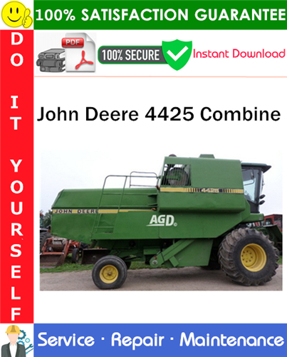 Thumbnail John Deere 4425 Combine Service Repair Manual PDF Download ◆