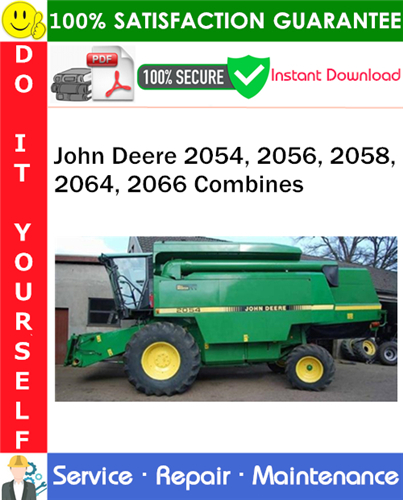 Thumbnail John Deere 2054, 2056, 2058, 2064, 2066 Combines Service Repair Manual PDF Download ◆