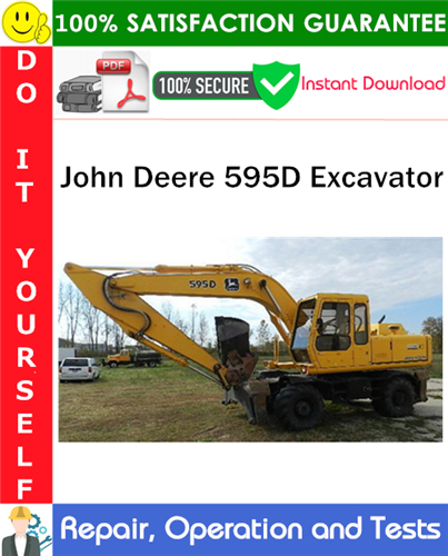 Thumbnail John Deere 595D Excavator Repair, Operation and Tests Technical Manual PDF Download ◆