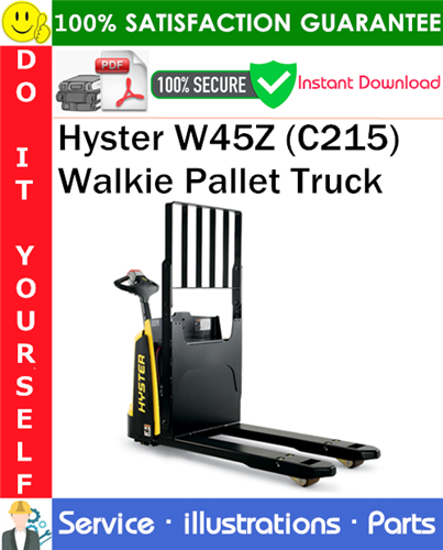 Thumbnail Hyster W45Z (C215) Walkie Pallet Truck Parts Manual PDF Download ◆