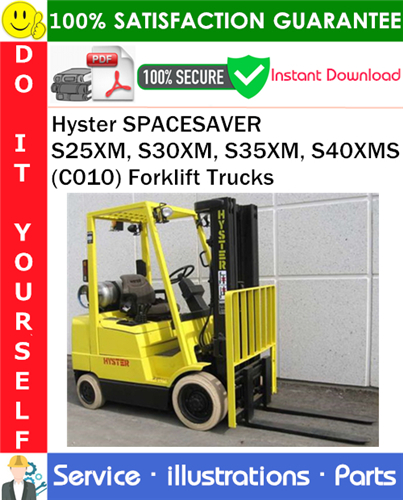 Thumbnail Hyster SPACESAVER S25XM, S30XM, S35XM, S40XMS (C010) Forklift Trucks Parts Manual PDF Download ◆
