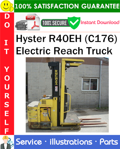 Thumbnail Hyster R40EH (C176) Electric Reach Truck Parts Manual PDF Download ◆