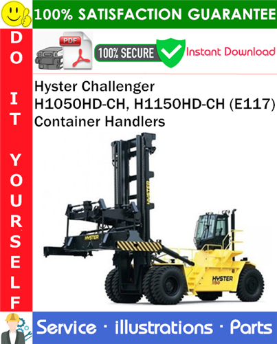 Thumbnail Hyster Challenger H1050HD-CH, H1150HD-CH (E117) Container Handlers Parts Manual PDF Download ◆