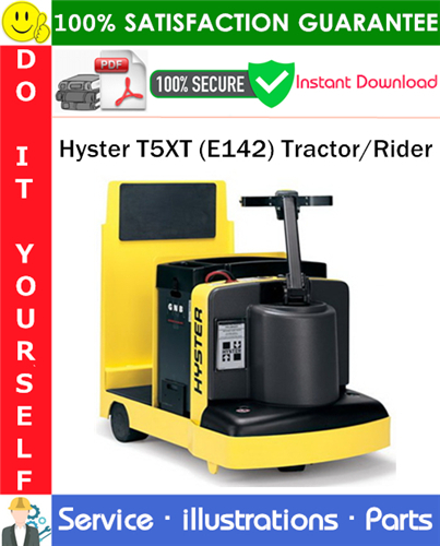 Thumbnail Hyster T5XT (E142) Tractor/Rider Parts Manual PDF Download ◆