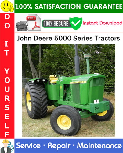 Product picture John Deere 5000 Series Tractors Service Repair Manual PDF Download ◆