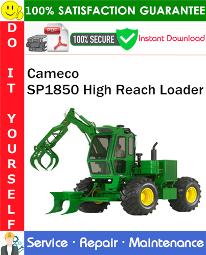 Product picture Cameco SP1850 High Reach Loader Service Repair Manual PDF Download ◆