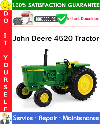 Product picture John Deere 4520 Tractor Service Repair Manual PDF Download ◆