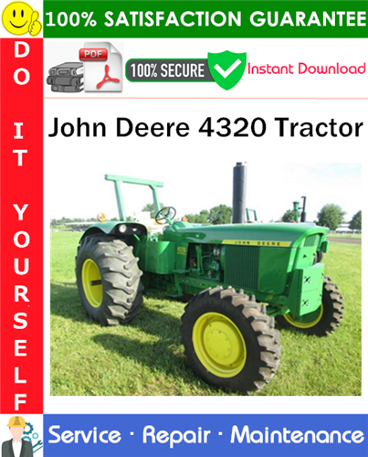 Product picture John Deere 4320 Tractor Service Repair Manual PDF Download ◆