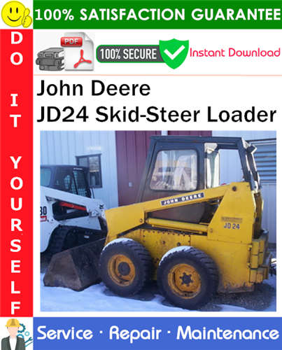 Product picture John Deere JD24 Skid-Steer Loader Service Repair Manual PDF Download ◆