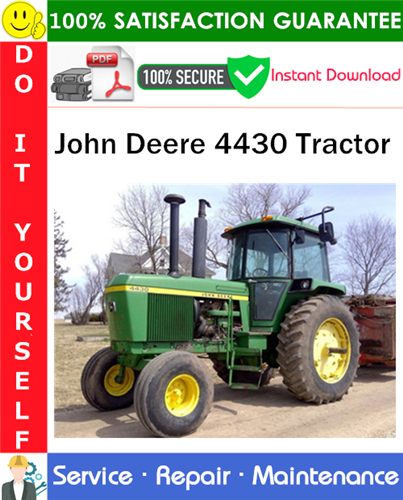 Product picture John Deere 4430 Tractor Service Repair Manual PDF Download ◆