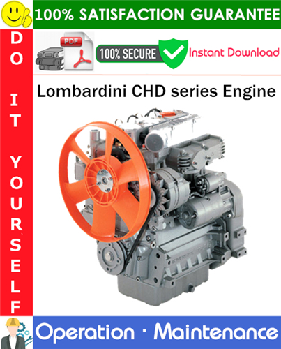 Product picture Lombardini CHD series Engine Operation & Maintenance Manual PDF Download ◆