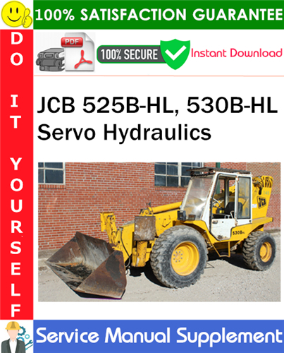 Product picture JCB 525B-HL, 530B-HL Servo Hydraulics Service Manual Supplement PDF Download ◆