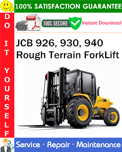 Product picture JCB 926, 930, 940 Rough Terrain ForkLift Service Repair Manual PDF Download ◆