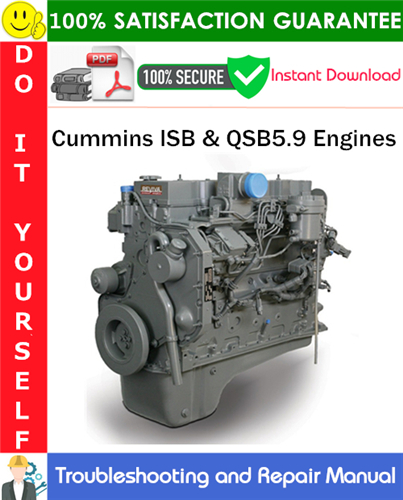 Product picture Cummins ISB & QSB5.9 Engines Troubleshooting and Repair Manual PDF Download ◆
