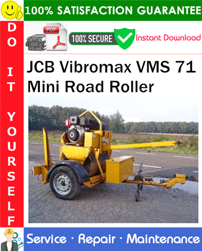 Product picture JCB Vibromax VMS 71 Mini Road Roller Service Repair Manual PDF Download ◆